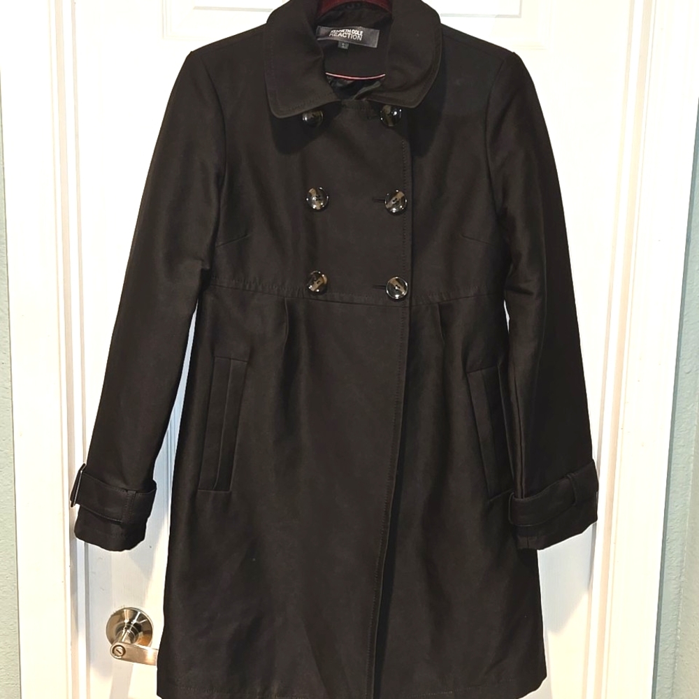 Kenneth Cole Reaction Womens Trench Coat Size Small